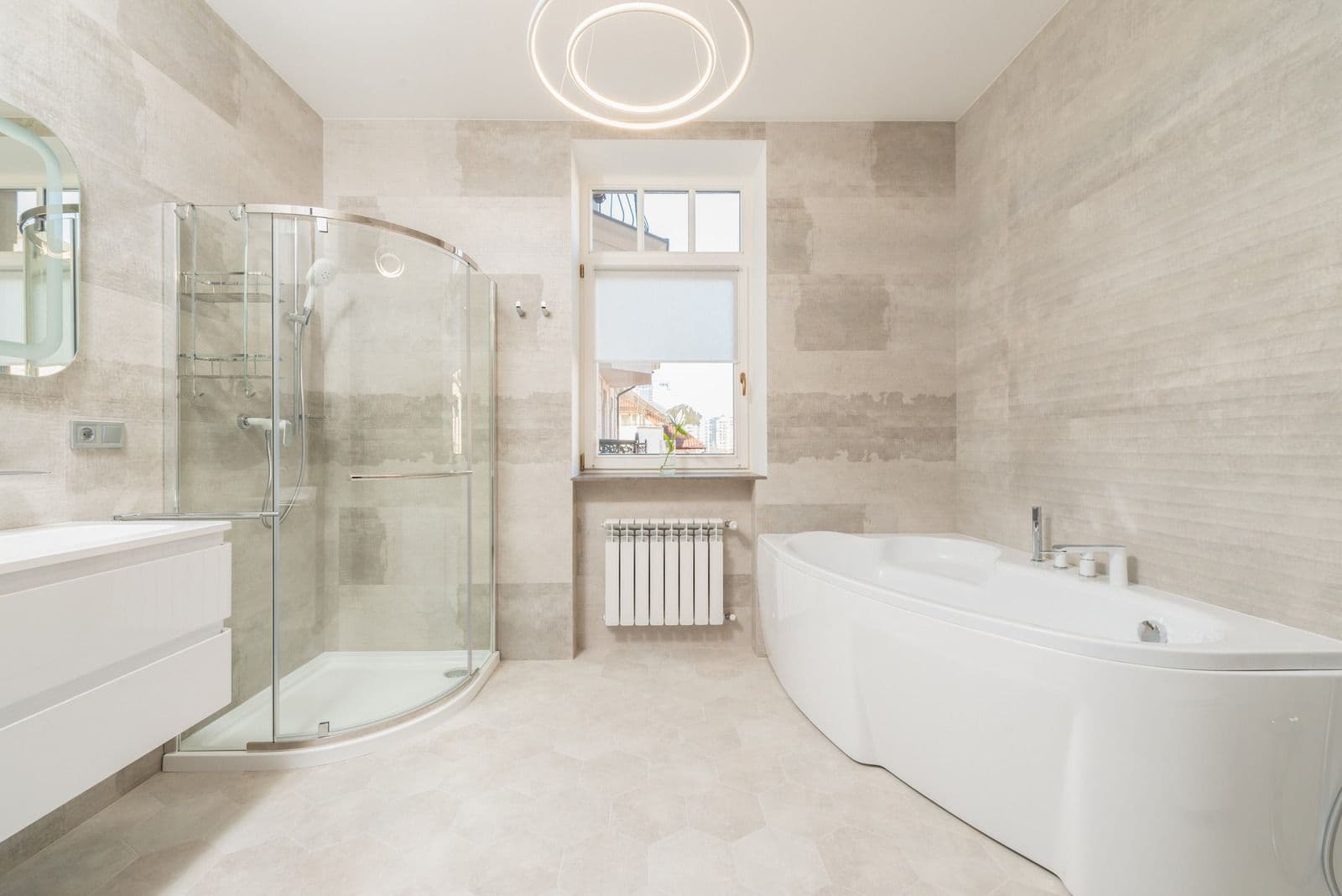 white bathroom
