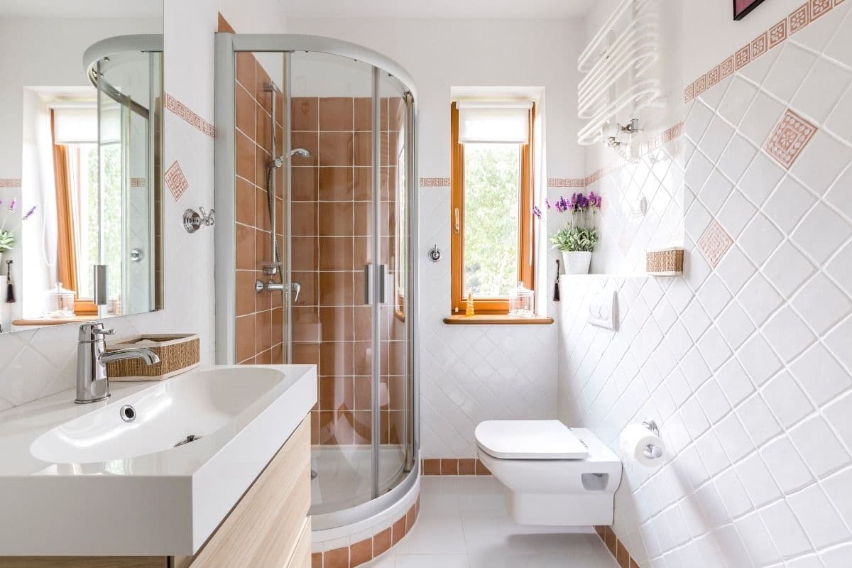 white bathroom